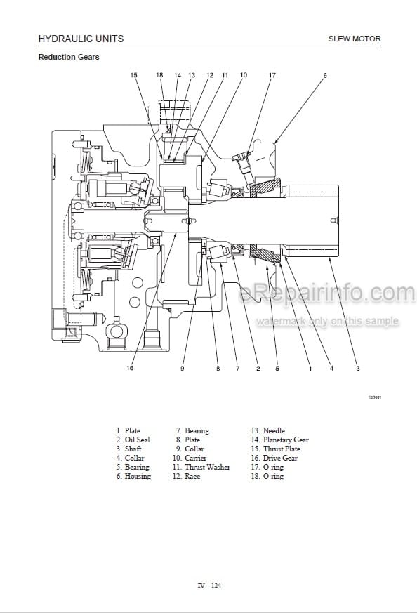 Photo 6 - Takeuchi TB28FR Workshop Manual Compact Excavator